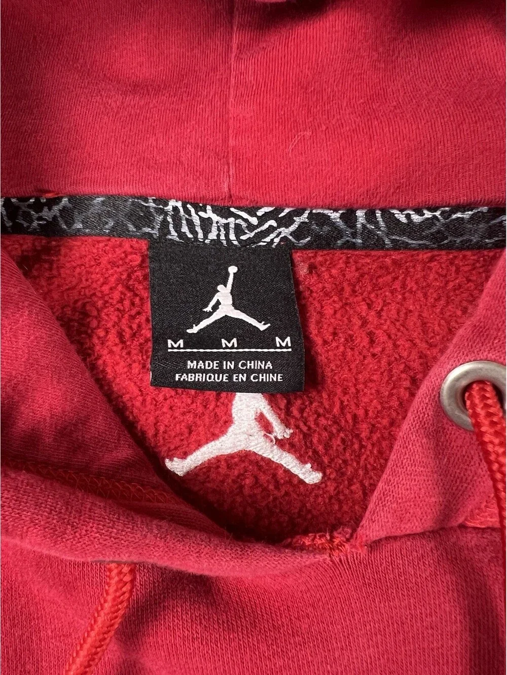 Vintage Air Jordan Flight Hoodie Men's Small Red Y2K Pullover Air Pocket
